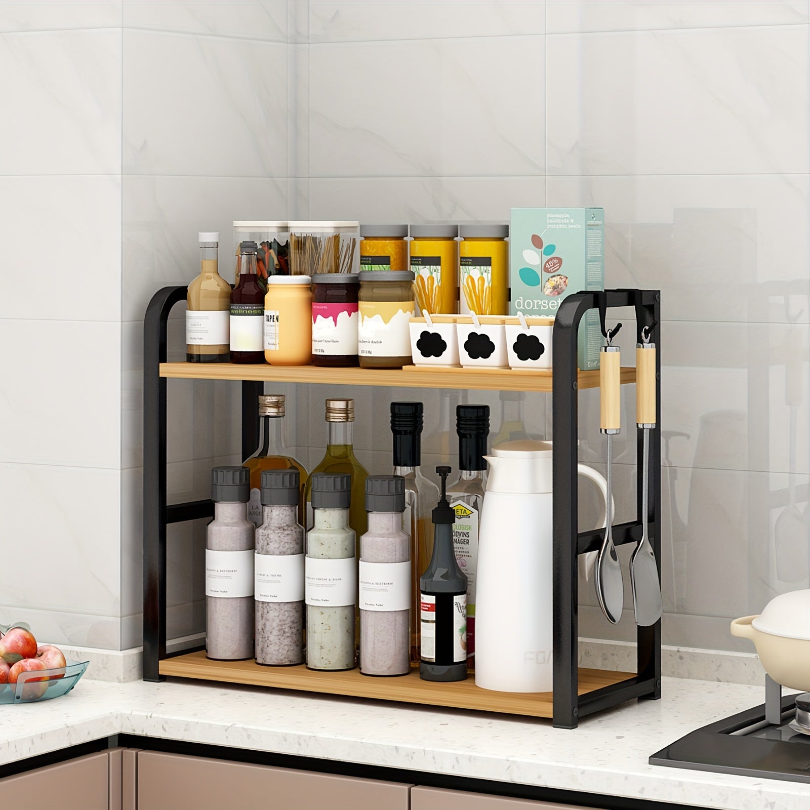 Kitchen Storage Rack - Spicify - Stainless Steel - Countertop Organizer