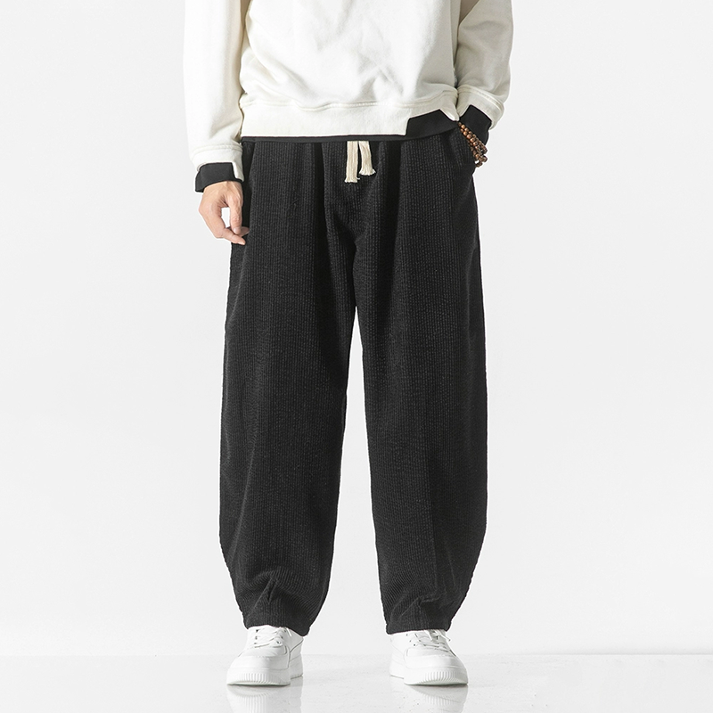 Corduroy Drawstring Loose Pants