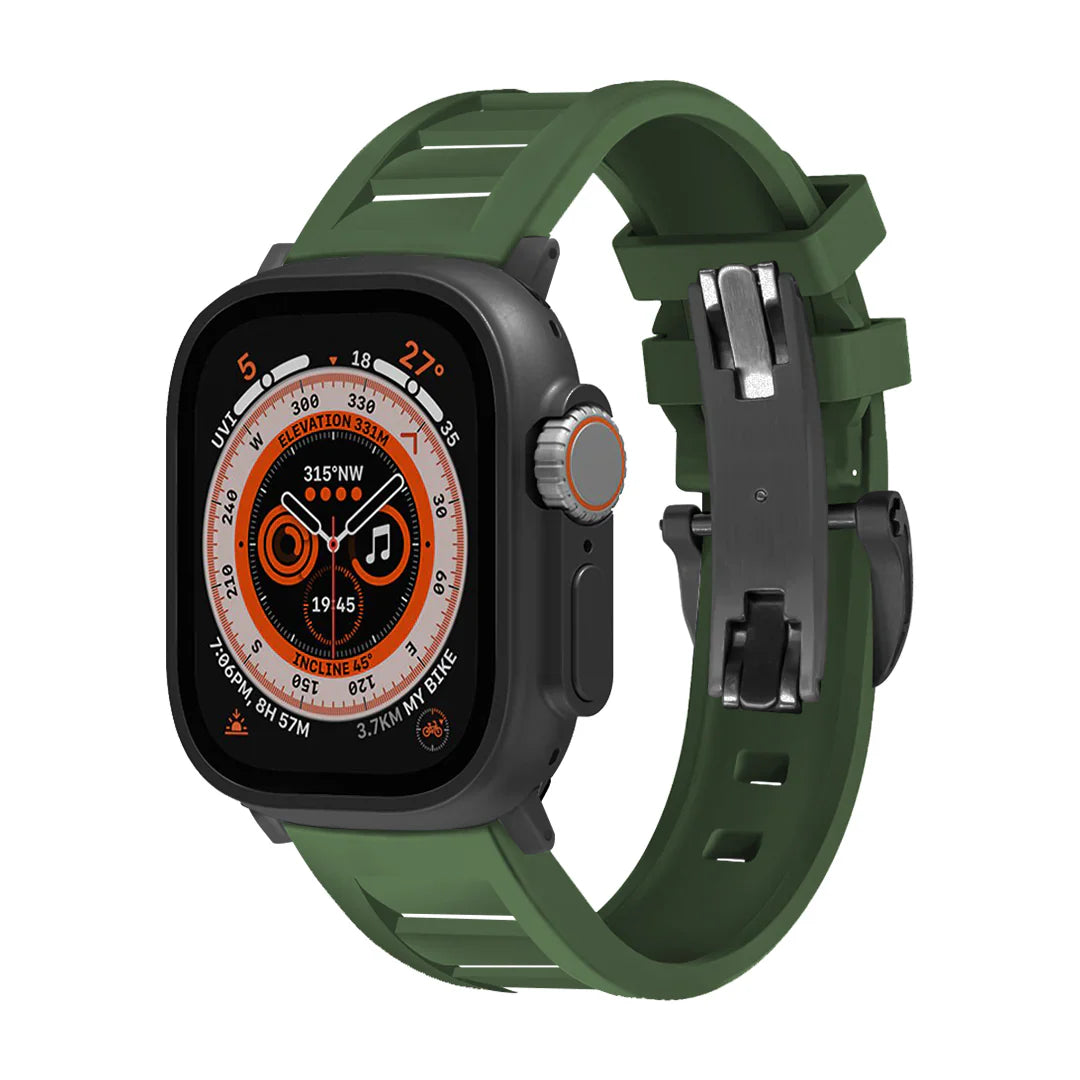 FKM Vlinder Gesp Band Voor Apple Watch