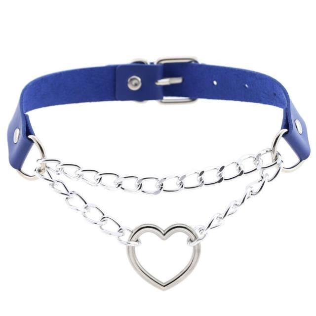 Choker Valentine Chaîné (15 Couleurs)