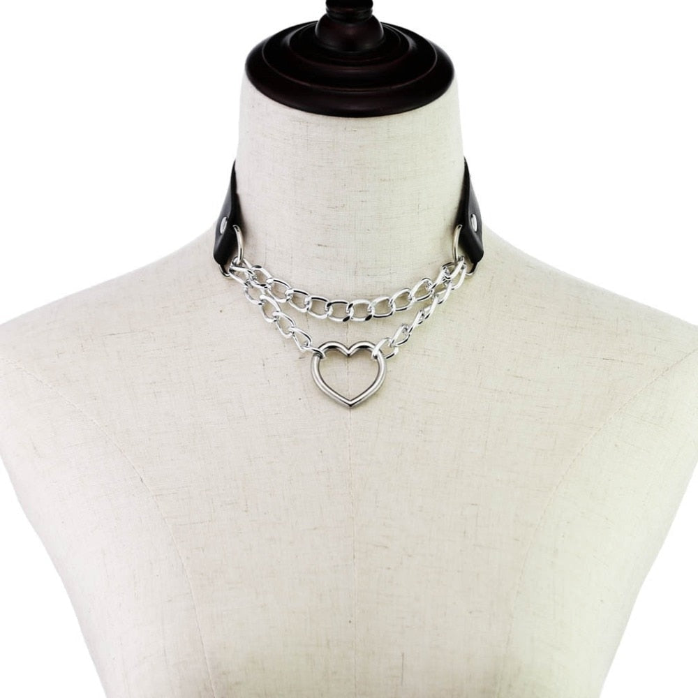 Kjedet Valentine Choker (15 farger)