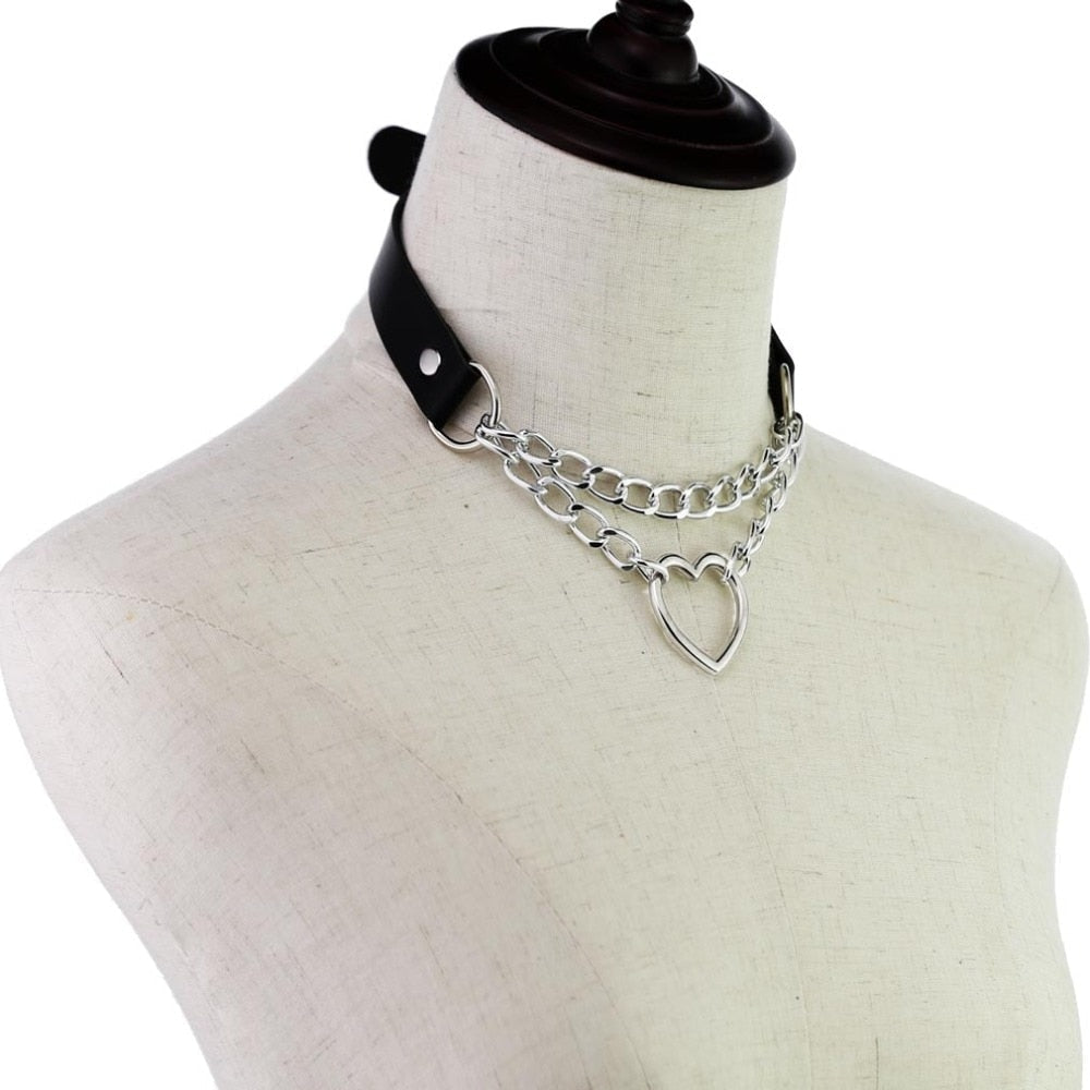 Kjedet Valentine Choker (15 farger)