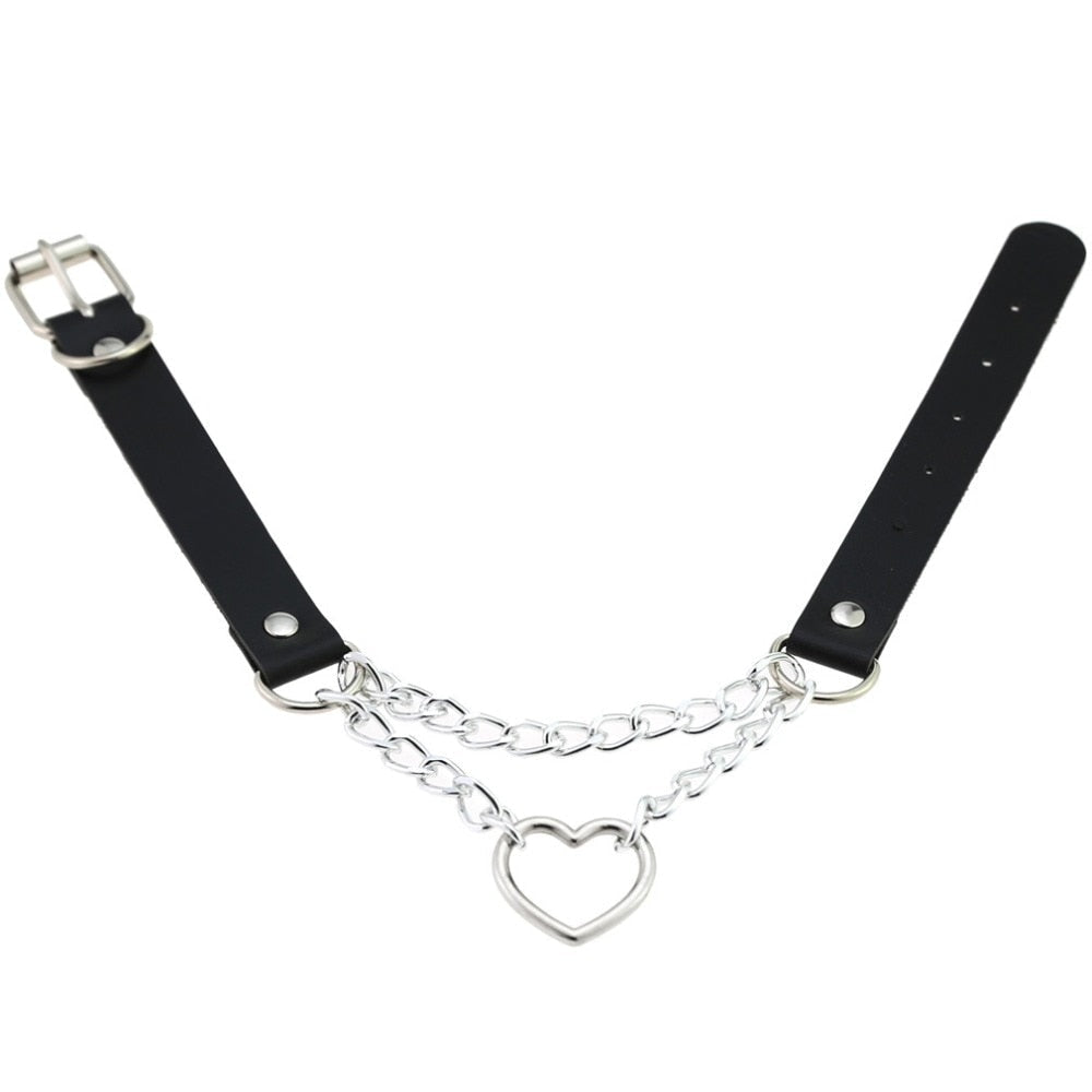 Kjedet Valentine Choker (15 farger)