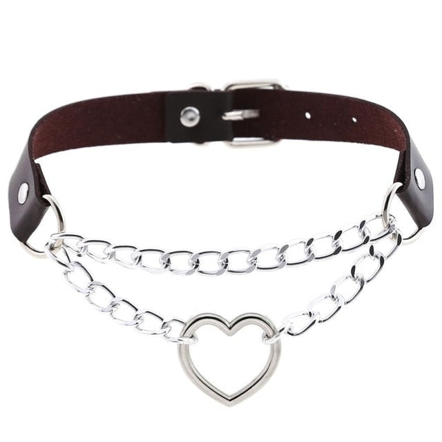 Choker Valentine Chaîné (15 Couleurs)