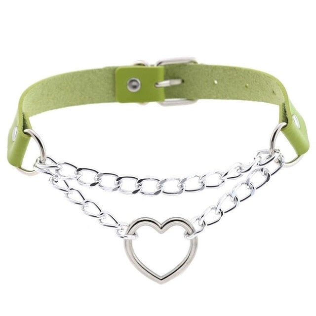 Choker Valentine Chaîné (15 Couleurs)