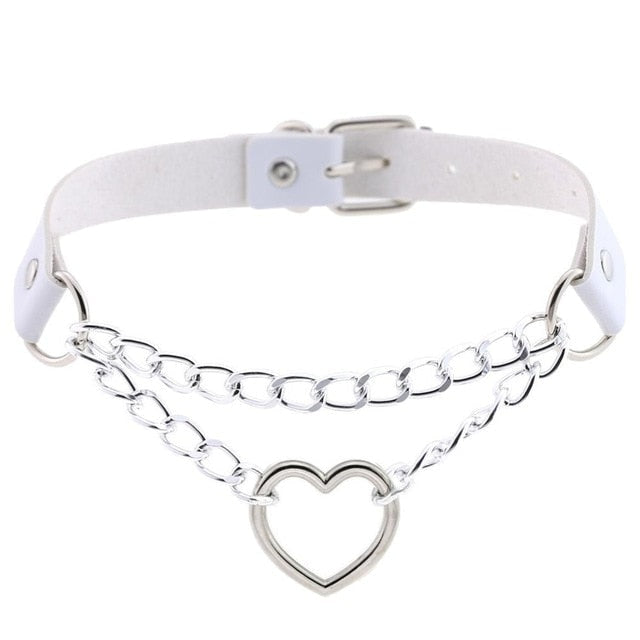 Choker Valentine Chaîné (15 Couleurs)