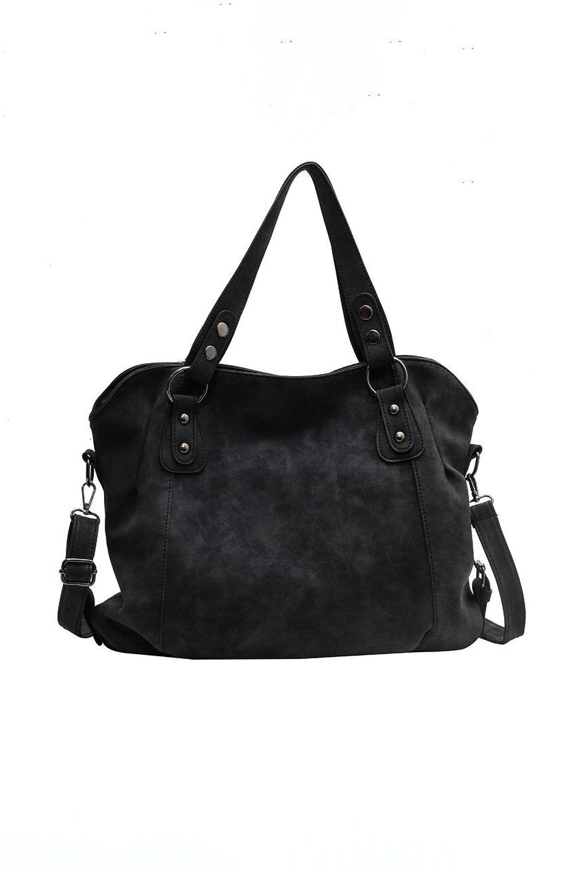 Bolso Tote Cruzado Vintage de Estilo Suede Grande