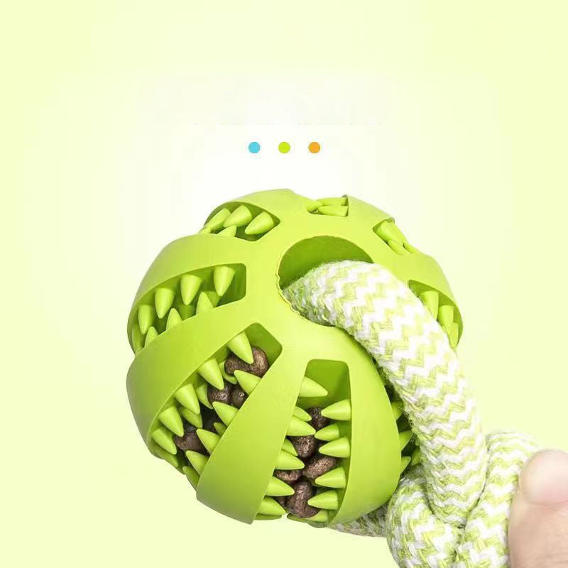 ChewRope Tug Ball: Dog Chew Toy with Tug-of-War Rope