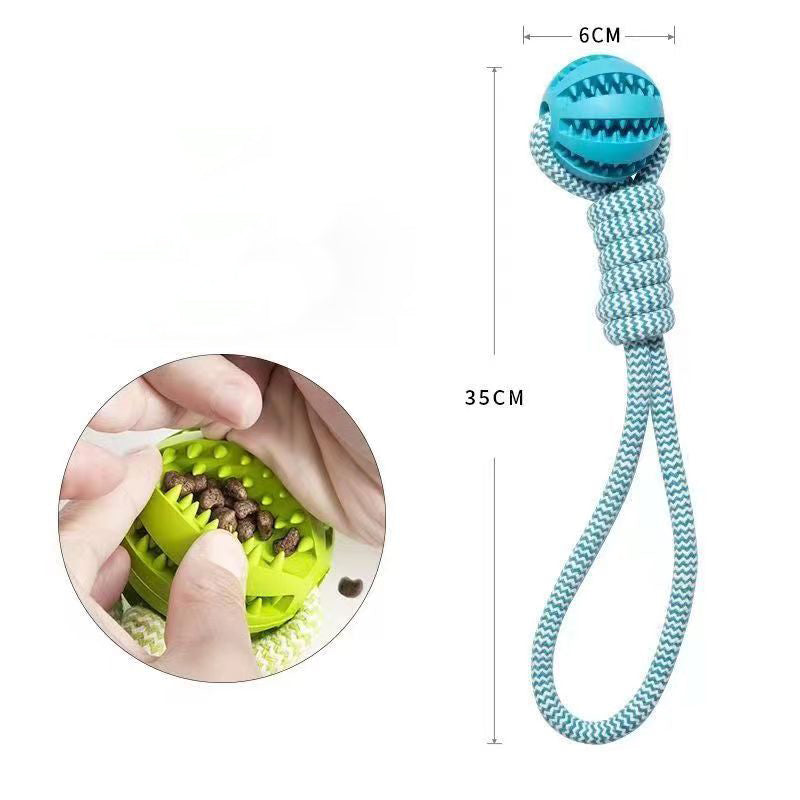 ChewRope Tug Ball: Dog Chew Toy with Tug-of-War Rope