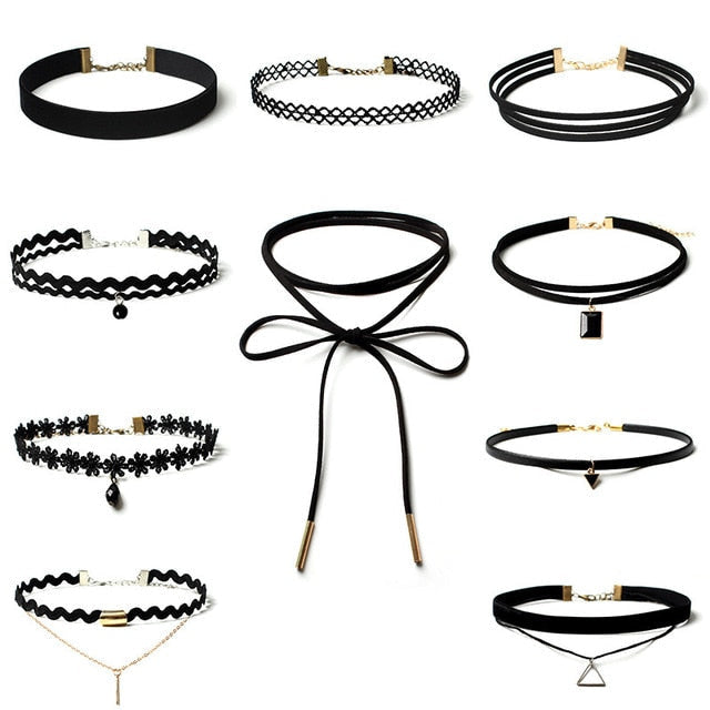 Choker Halsband Set