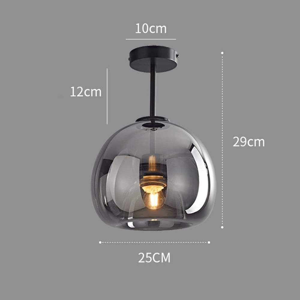 Kopparglas Semi Flush Mount Taklampa