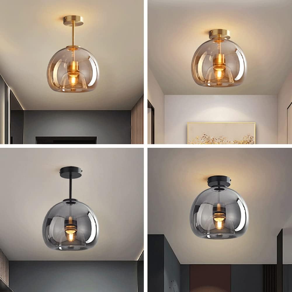 Kopparglas Semi Flush Mount Taklampa