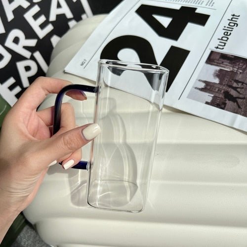 Clear Glass Square Mug