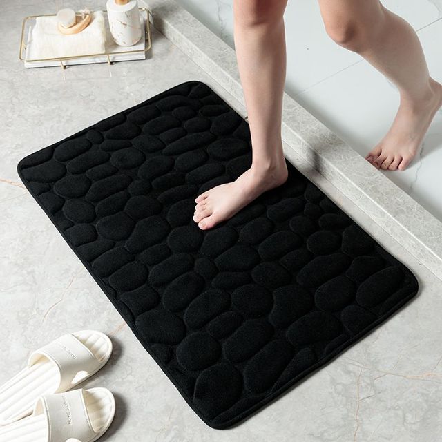 Tapis de salle de bain en pavés