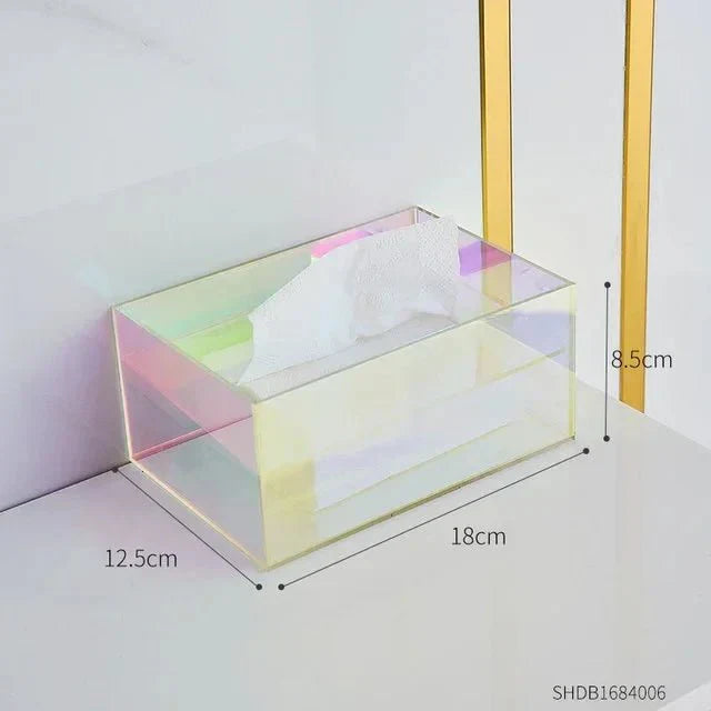 Colourful Acrylic Tissue Box Holder