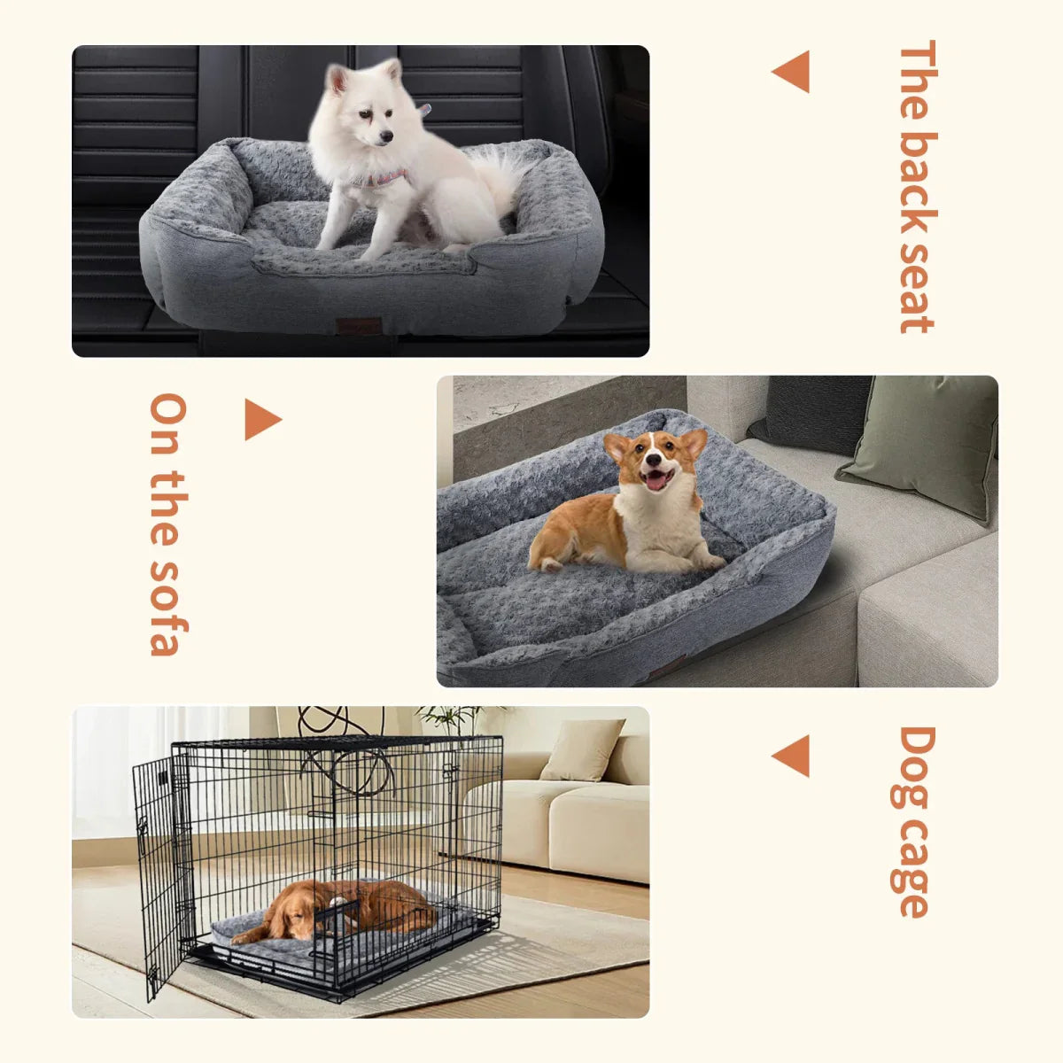 ComfyCloud™ | Cama Ortopédica Estilosa para Cães