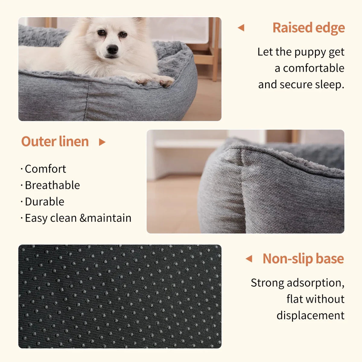 ComfyCloud™ | Stilvolles orthopädisches Hundebett