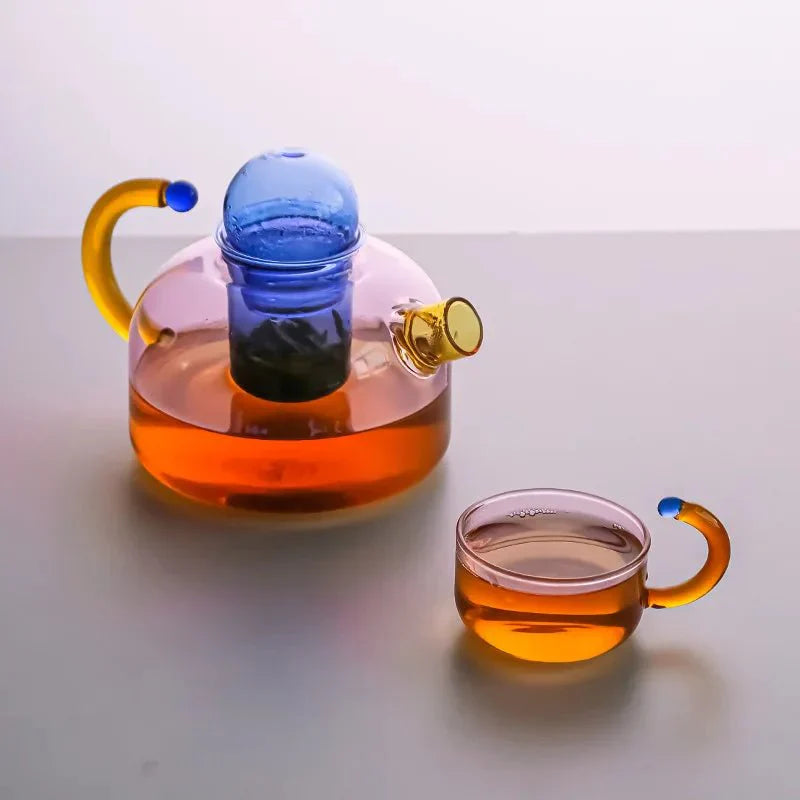 Contrasting Colour Translucent Kettle With Optional Mug