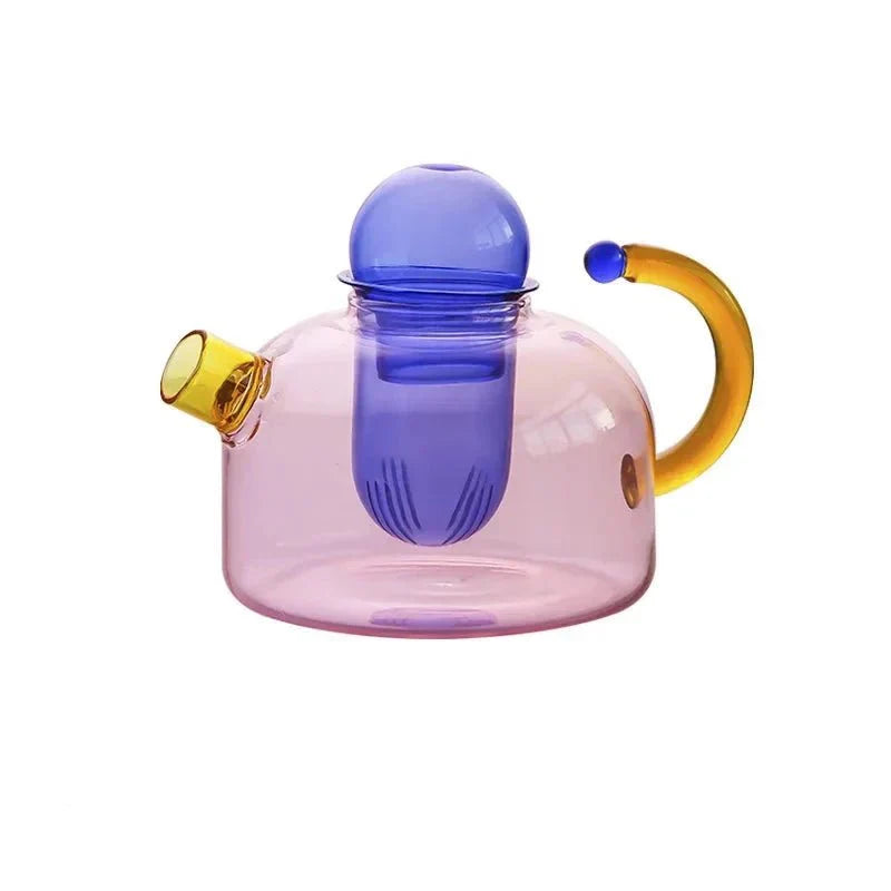  kettle שקוף בצבע מנוגד עם ספל אופציונלי