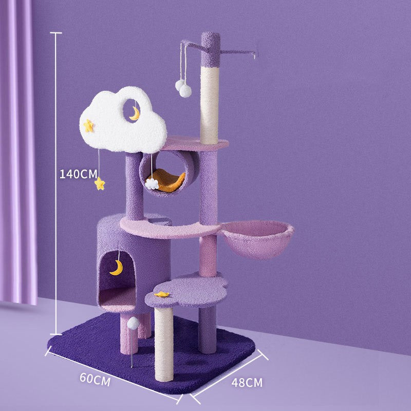 Coleção de Torres de Gato CosmicClimb: Grande Estação de Arranhar Multi-Nível