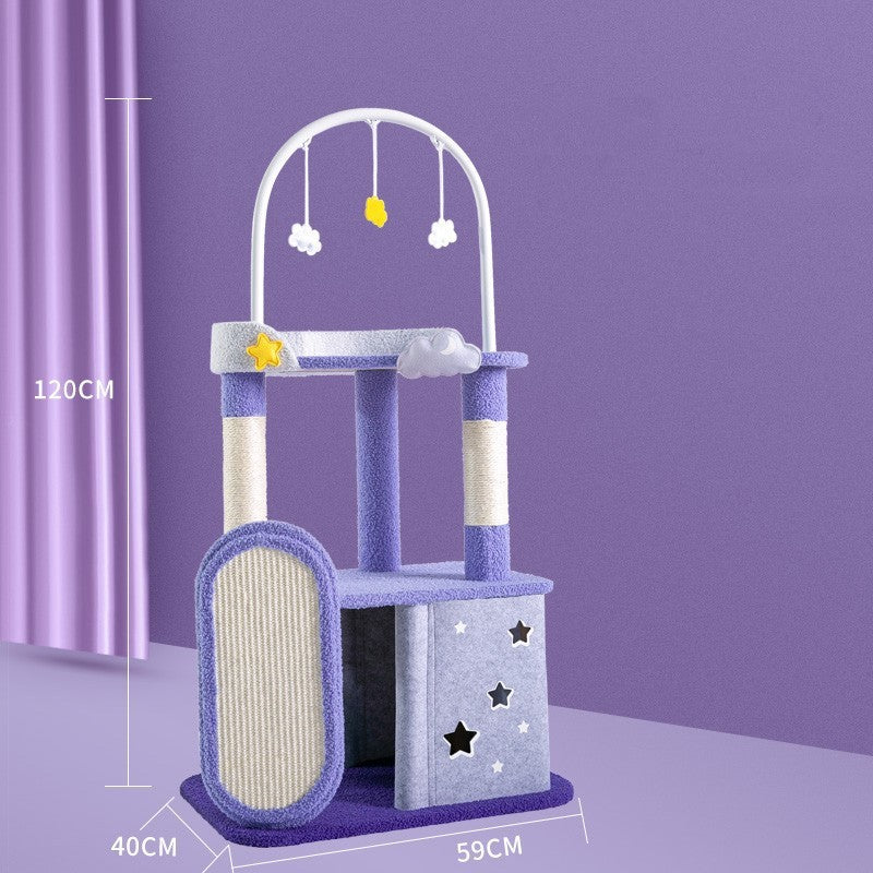 Coleção de Torres de Gato CosmicClimb: Grande Estação de Arranhar Multi-Nível