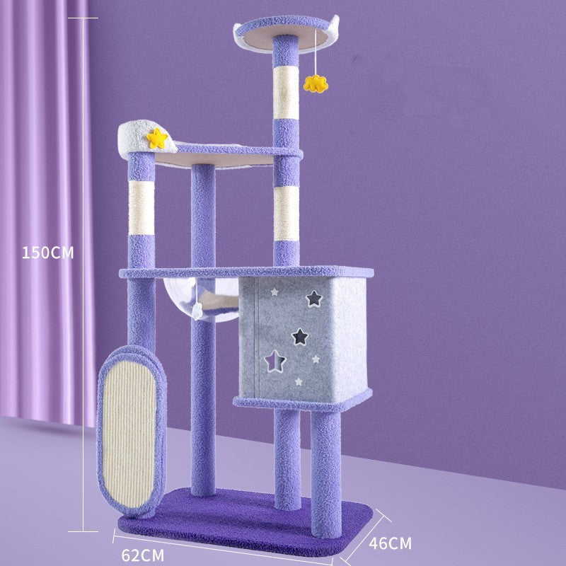 Coleção de Torres de Gato CosmicClimb: Grande Estação de Arranhar Multi-Nível