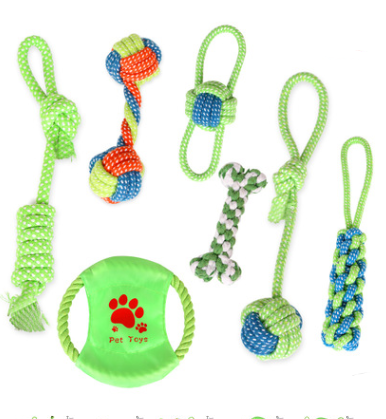 Knotty Play: Cotton Rope Knot Legetøjssæt til hunde