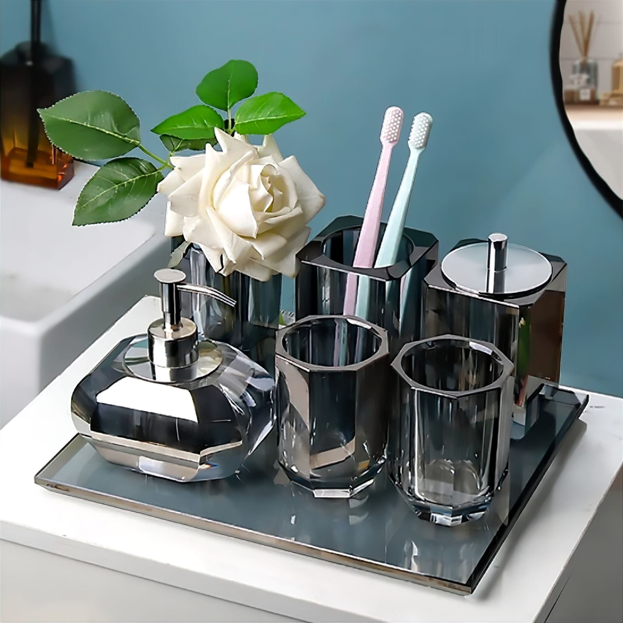 Crystal Bathroom Accessories Collection