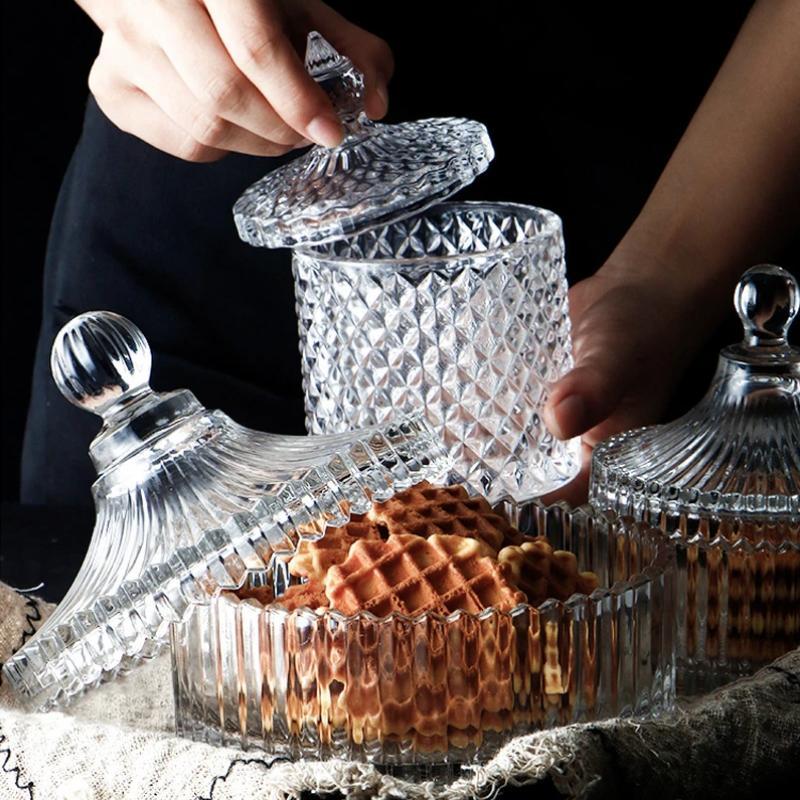 Crystal Glass Storage Jars