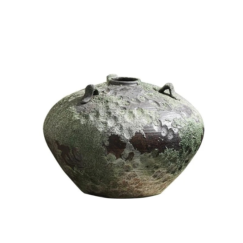 Kai Rustic Green Ceramic Vase