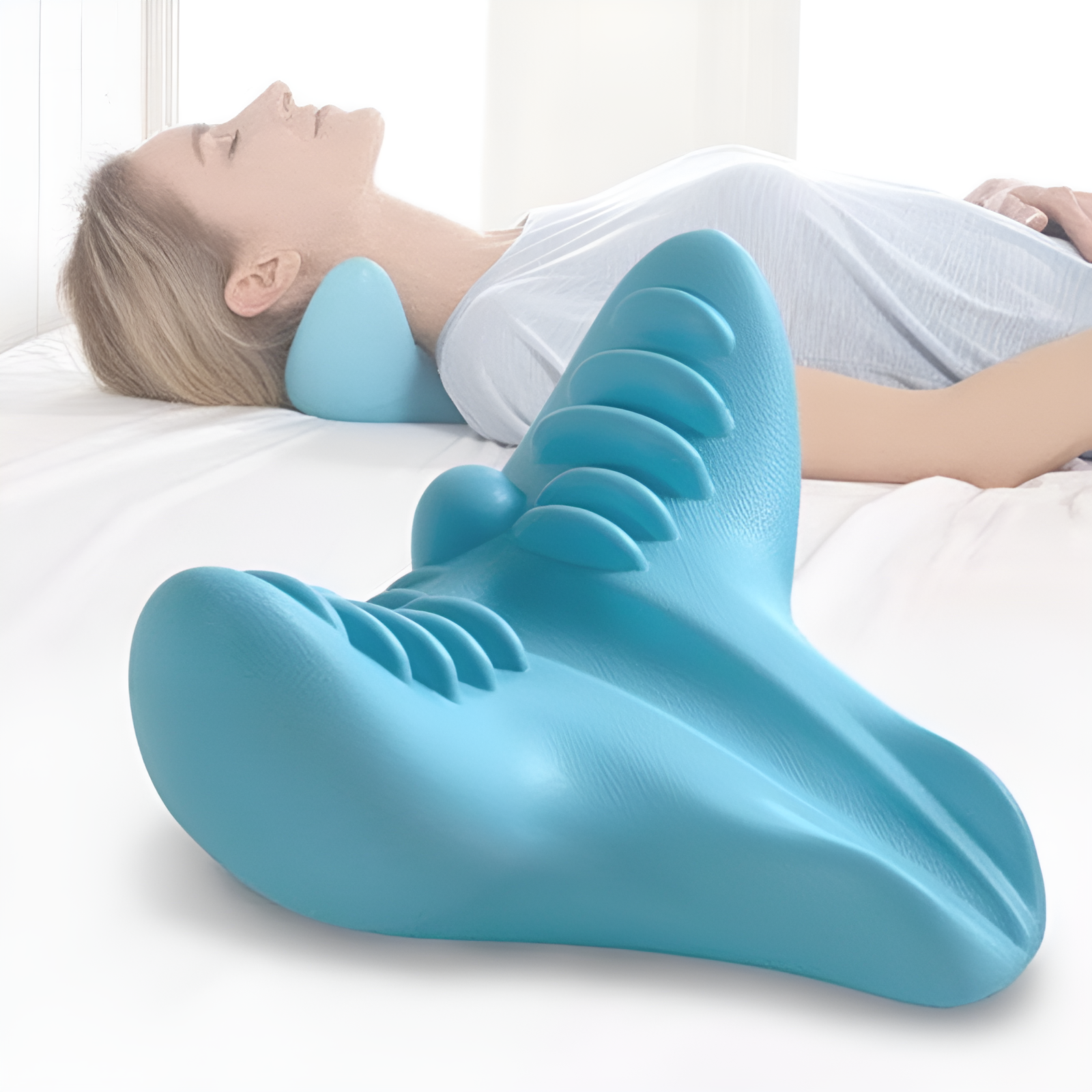 Oreiller de soutien cervical - ComfortCervix - Relaxation chiropratique - Conception ergonomique