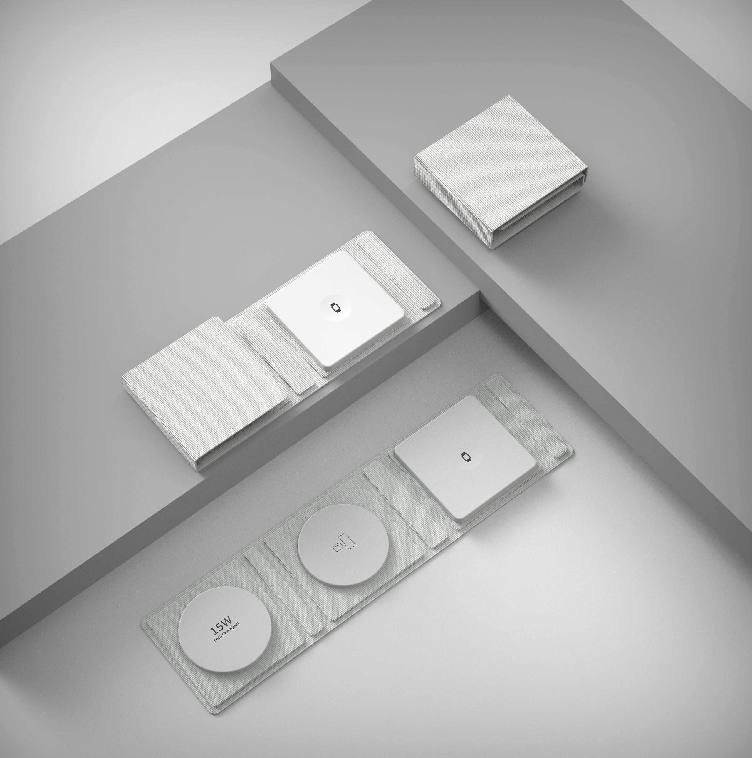 T31-Fast Foldable 3-i-1 Trådløs Lader