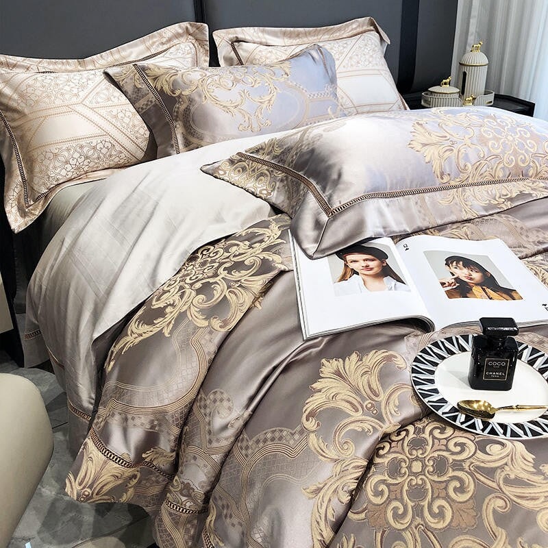 Damask Luxury 1000 TC Duvet Cover Set