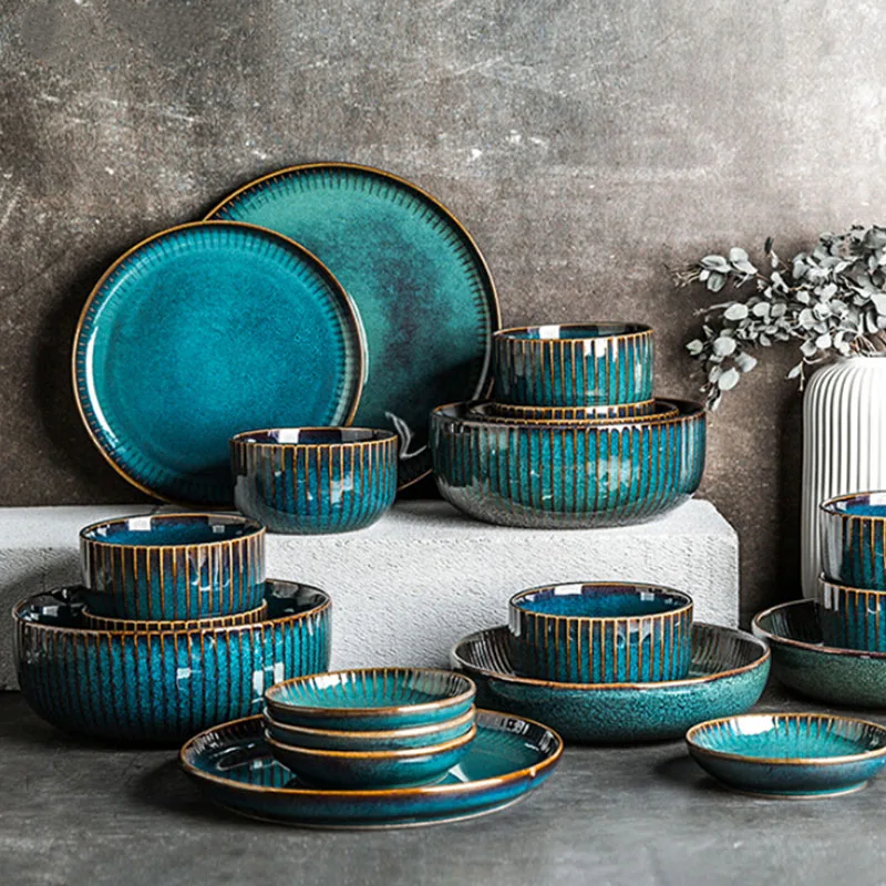 Robin Blue Ceramic Tableware Set