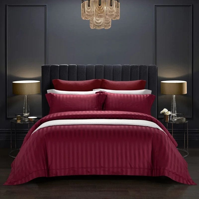 Prestige Wine Duvet Cover Set (Egyptian Cotton)