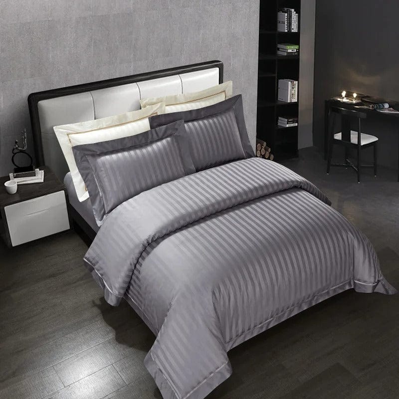 Prestige Grey Duvet Cover Set (Egyiptomi Pamut)