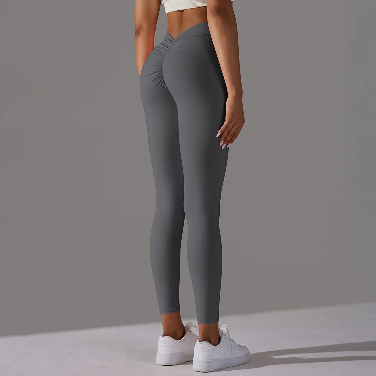 V-Back High Waisted Leggings