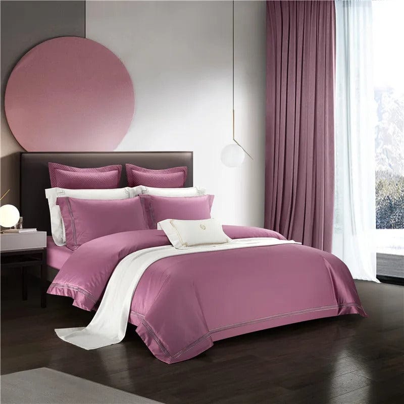 Prestige Pink Duvet Cover Set (Egyptian Cotton)