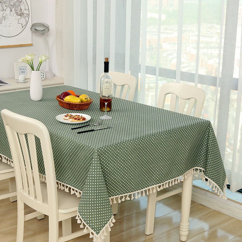 Linen Tassel Tablecloth