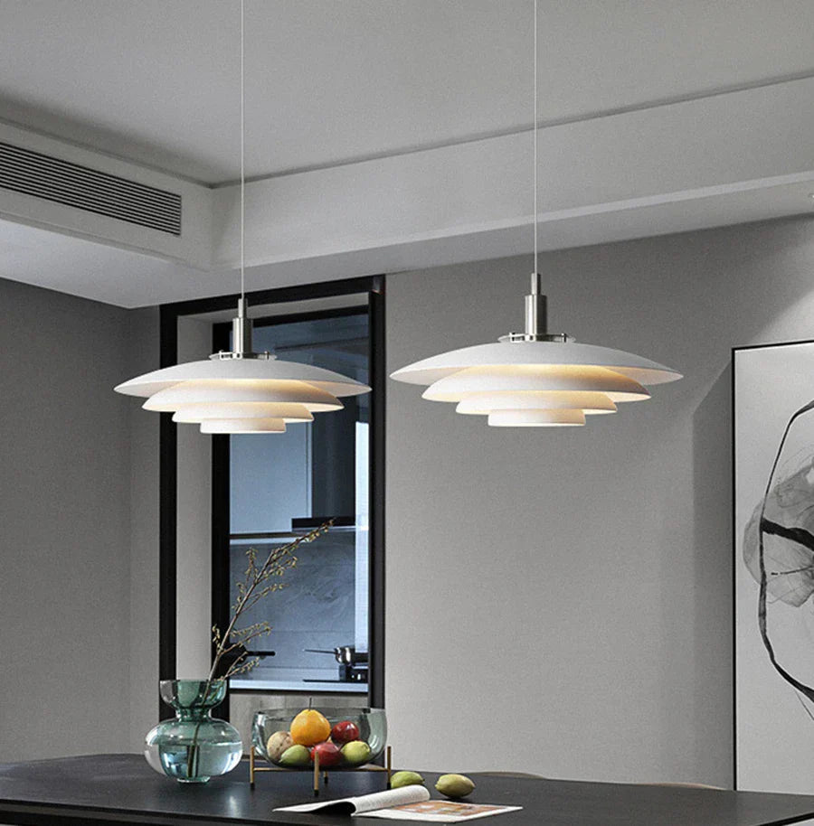 SleekRadiance - Lampe suspendue en bois naturel