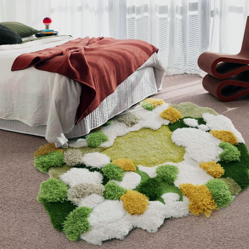 Green Moss Tufted Rug