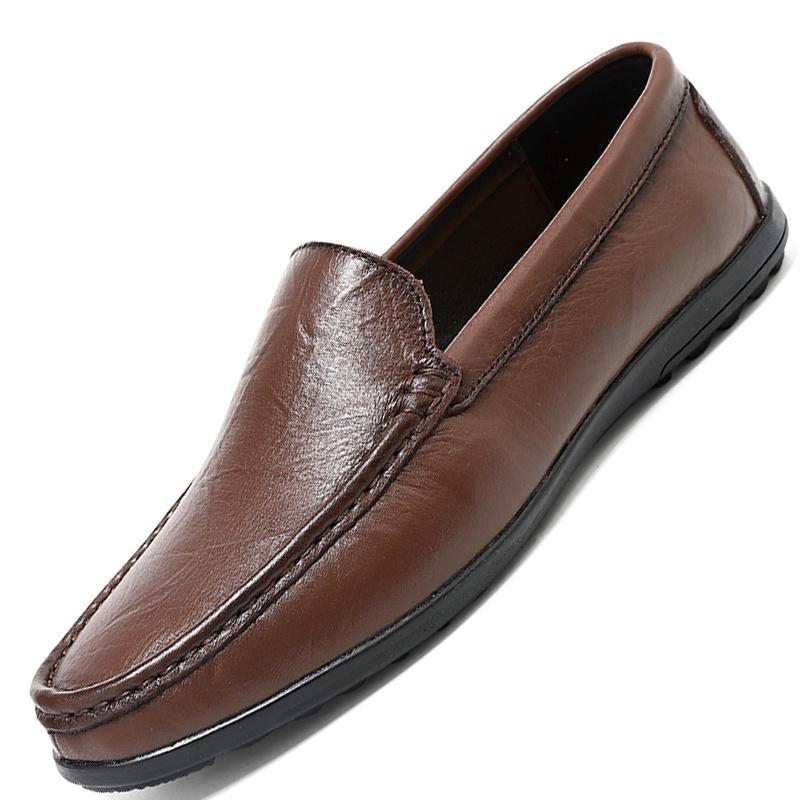 Brown leather loafers/shoes - Luca