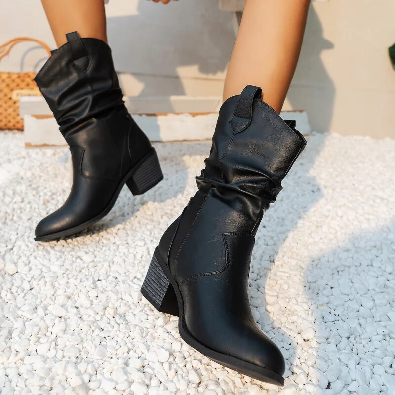 Bottes en cuir cowboy Taylor