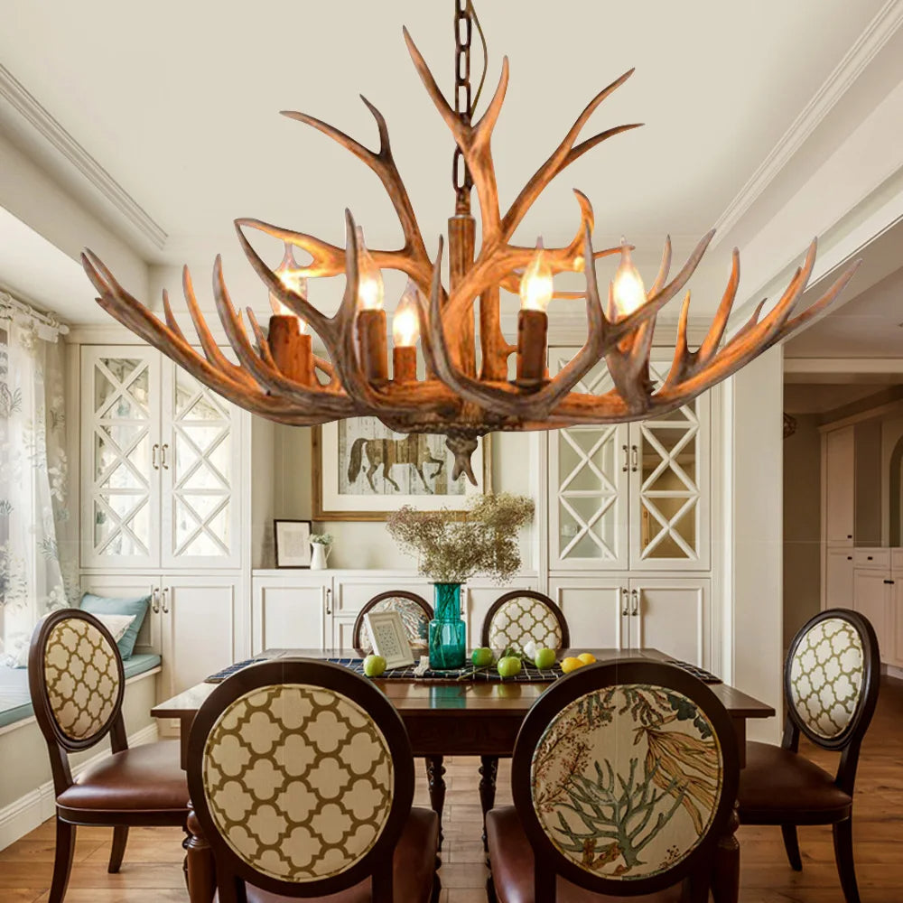 Woodland Antler Glow Chandelier