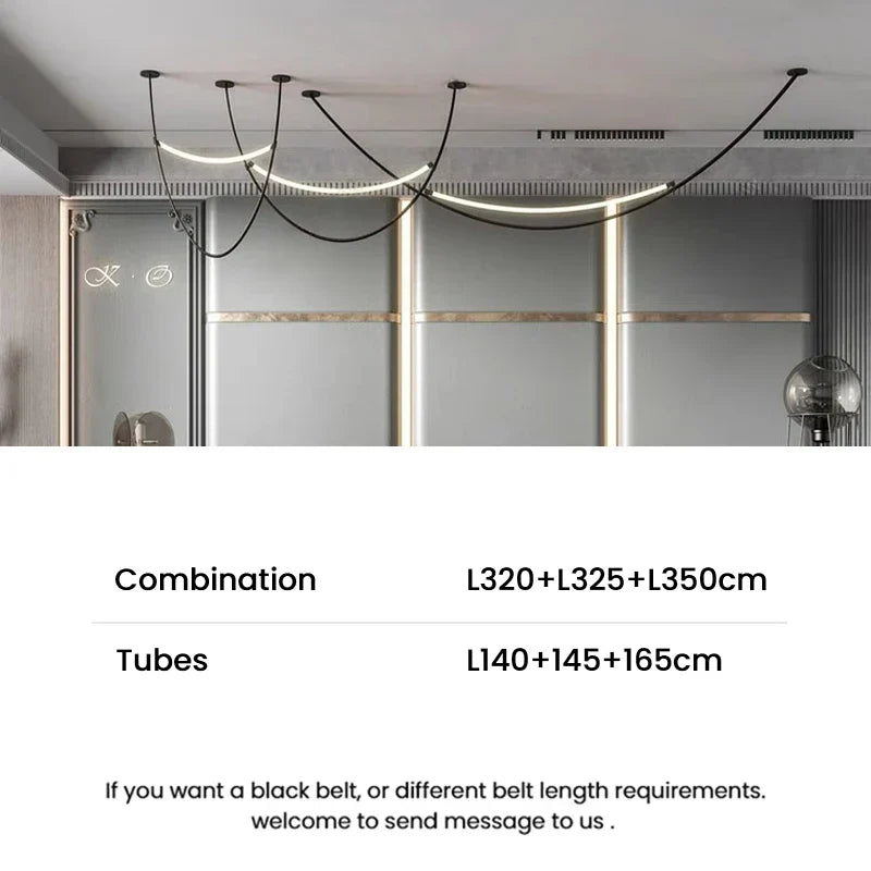 Candelabru Modern Nordic cu Curea