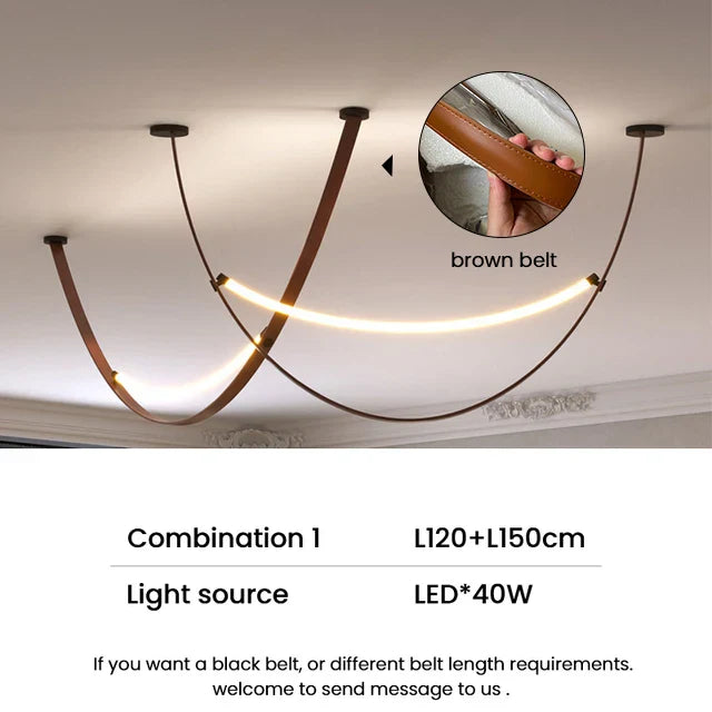 Modern Nordic Belt Chandelier