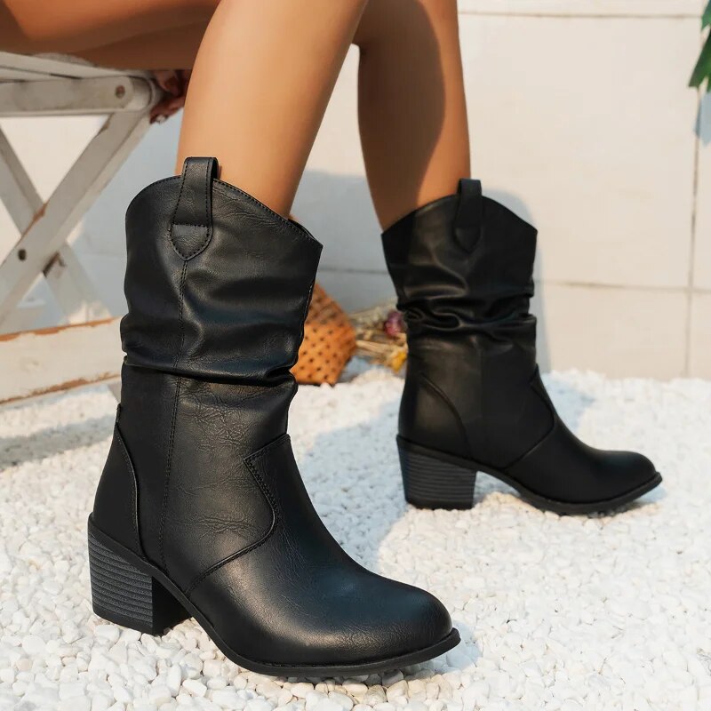 Bottes en cuir cowboy Taylor