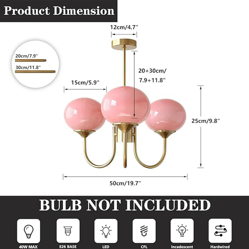 Blush Glow Chandelier