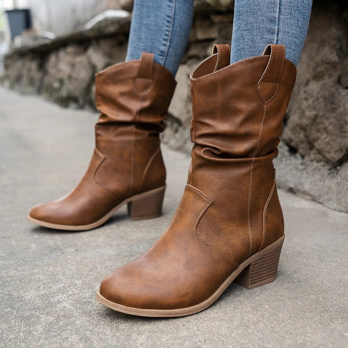 Bottes en cuir cowboy Taylor