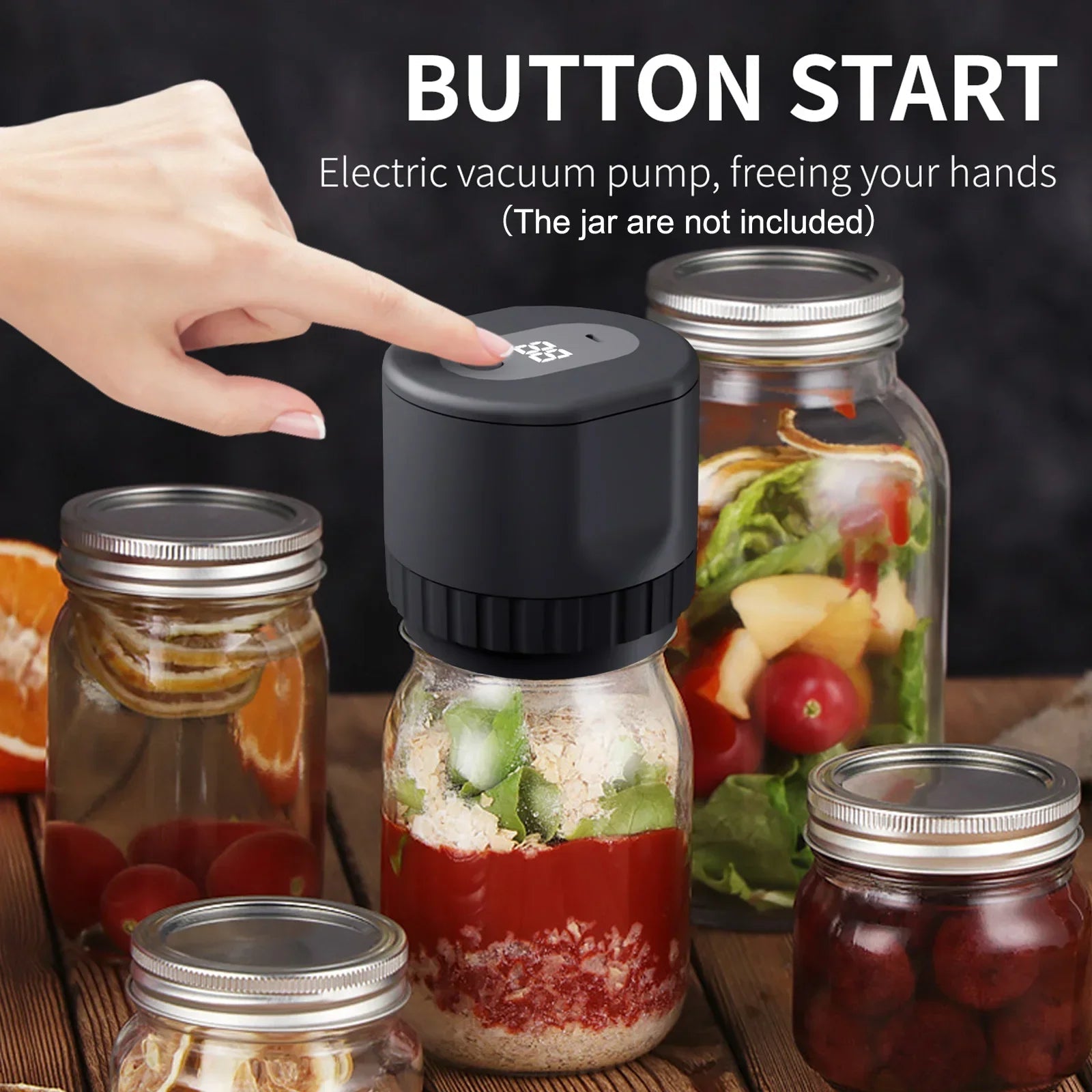 Elektrische Mason Jar Vacuüm Sealer